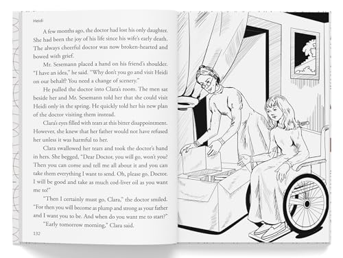 Heidi : Illustrated Abridged Children Classics English Novel with Review Questions (Hardcover)