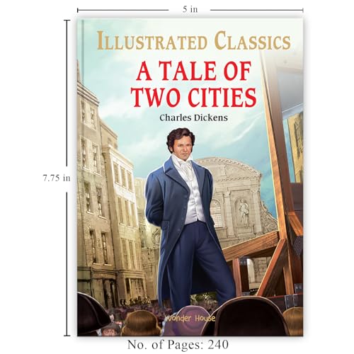 A Tale of Two Cities : Illustrated Abridged Children Classics English Novel with Review Questions (Hardcover)