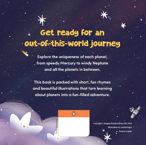 My Little Book of Planets: Rhyming & Illustrated Solar System Board Book for Kids | Fun Learning About Planets for Toddlers & Preschoolers | Ages 3+ [Select Learning] (Board book)