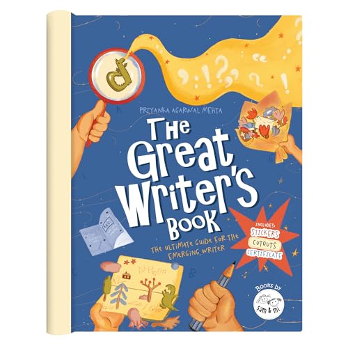 The Great Writer's Book for Kids | Creative Activity Book for Budding Writers with Stickers, DIY Craft, Cutouts & Certificate | Create Greeting Cards, Jokes, Stories & More (Ages 5-10) (Hardcover)