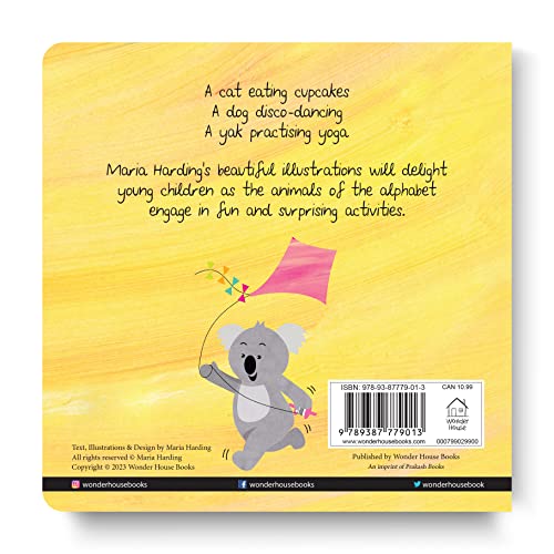 Animal ABC – Board Book for Kids: Playful Animals Teach A to Z with Bright Illustrations & Fun Rhymes | Learn the Alphabet with Tigers, Zebras, Elephants & More | Early Learning Alphabet Book for Babi (Hardcover)