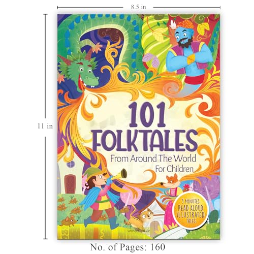 101 Folktales For Children 5 Minutes Read Aloud Illustrated Tales With Morals (Hardcover)