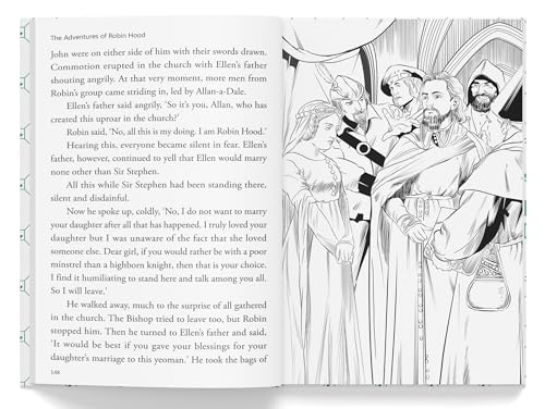 The Adventures of Robin Hood: Illustrated Abridged Children Classics English Novel With Review Questions (Hardback) (Hardcover)