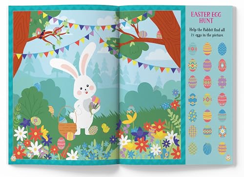Easter Activity Book for Kids Mazes, Coloring, Word Games & More | Ages 4–8 | 2.5+ Hours of Springtime Fun and Learning (Paperback)