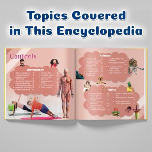 First Encyclopedia Life on Earth with AR (Augmented Reality) - Human Body, Animals & Plants For Kids, Early Learning Activity Book, Encyclopedia For Kids (Paperback)