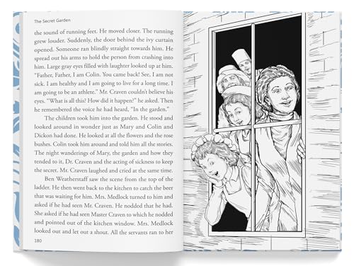 The Secret Garden : Illustrated Abridged Children Classic English Novel with Review Questions (Hardback): Abridged and Illustrated (Illustrated Classics) (Hardcover)