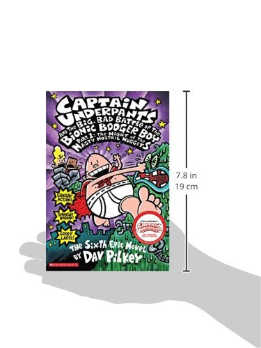 CAPTAIN UNDERPANTS #06: THE BIG BAD BATTLE OF THE BIONIC BOOGER BOY PART 1 & Captain Underpants and the Revolting Revenge of the Radioactive Robo - Boxers Dave Pilkey (Product Bundle)