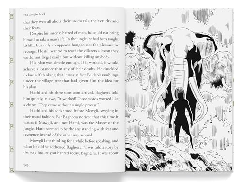 The Jungle Book: Illustrated Abridged Children Classics English Novel With Review Questions (Hardback) (Hardcover)