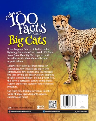 Must Know 100 Facts About Big Cats (Paperback)