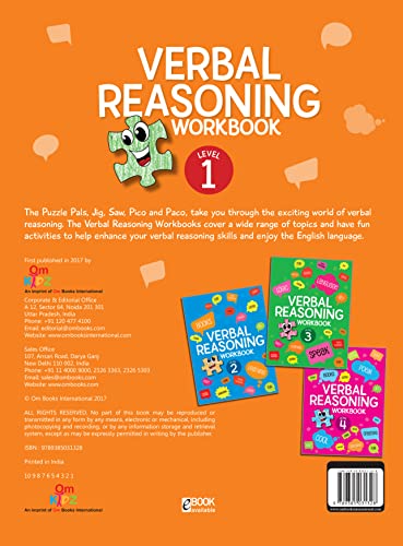 Activity Book : Verbal Reasoning Activity Workbook Grade 1 (Paperback)