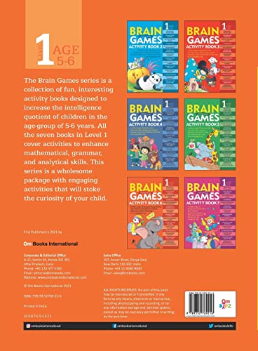 Activity Book : Brain Games for Kids : Brain Games Activity Book Level 1 : Book-1 (Paperback)