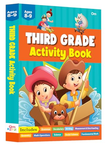 Third Grade Activity Book: 320 Pages of Practice for Ages 8-9 - Grammar, Math Operations, Writing, Social Science, Geometry, Measurement & Data Handling, Vocabulary, Science & more (Paperback)