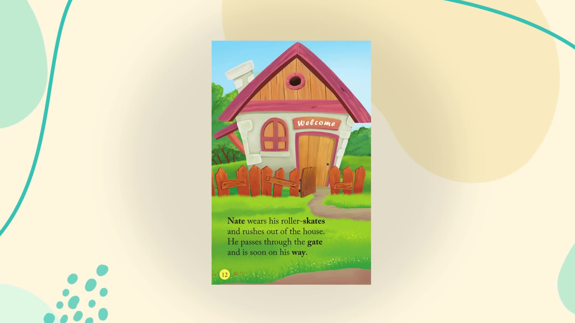 All set to Read- A Phonic Reader- When Nate Got Late- Readers for kids (Paperback)