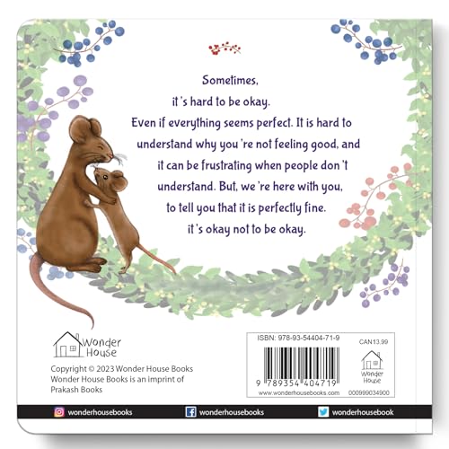 It’s Okay Not to Be Okay – A Gentle Board Book About Feelings for Kids: Helps Children Understand and Express Emotions Like Sadness, Anger & Worry | Builds Emotional Intelligence & Empathy | Comfortin (Hardcover)