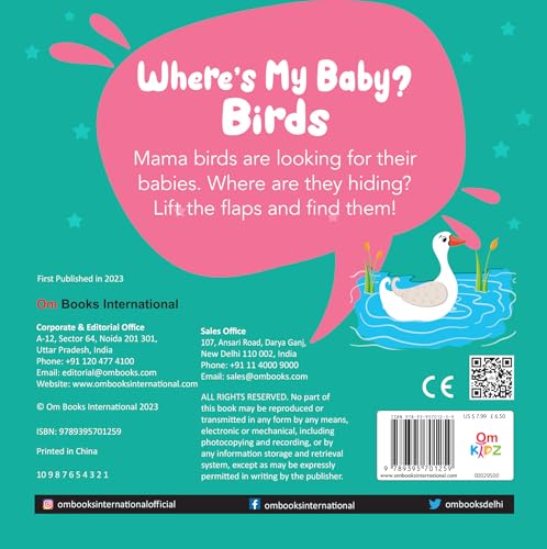 Board Book: Where's My Baby? Birds - Illustrated Story books for Kids (Board book)