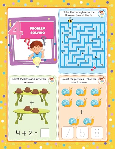 Oswaal Lil Legends 250+ Activities Maths Quest Activity Book for Age 3+ Years | Counting, Number Recognition & Early Maths Skills | Preschool Maths Learning Activities | Workbook For LKG & UKG (Paperback)