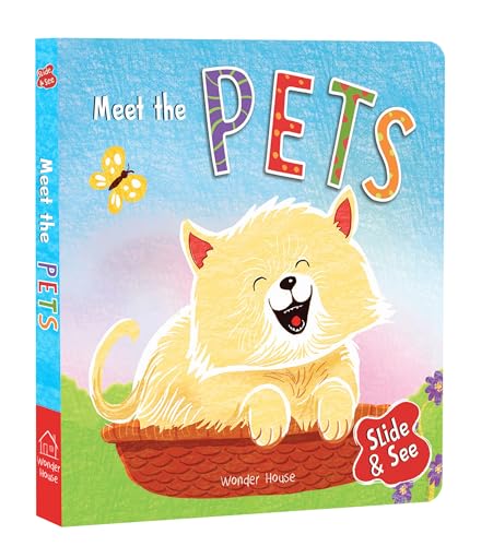 Slide And See - Meet The Pets : Sliding Novelty Board Book For Kids (Board book)