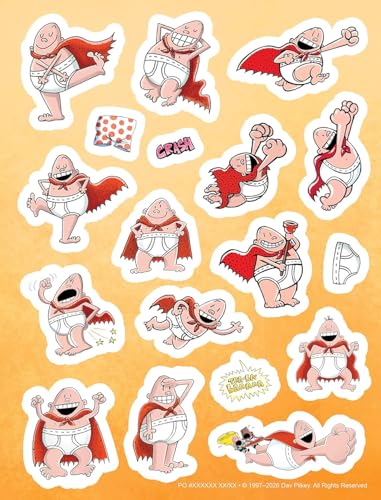 Captain Underpants: The Official Sticker Book (Paperback)