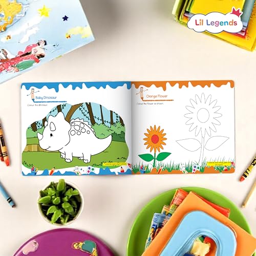 Oswaal Lil Legends The Ultimate Book of Art & Craft for Kids | 30+ Creative Activities & DIY Projects | Imagination & Creativity | Tracing Drawing Colouring & Craft Activity Book | Age 3+ Years (Paperback)