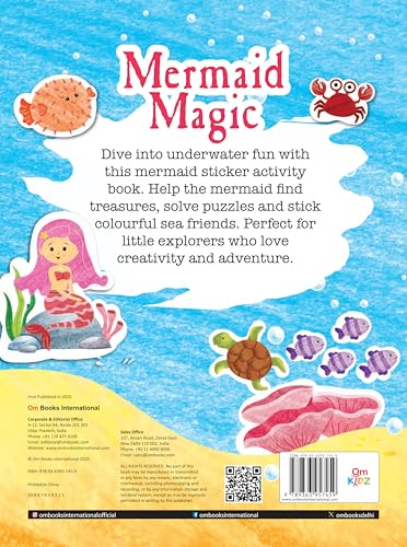 Mermaid Magic: Fun Stickers and Ocean Adventures | Sticker Activity Book (Paperback)