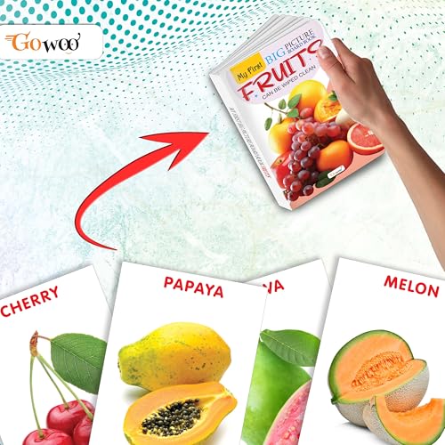My First Big Picture Board Book Fruits : Fun educational books for toddlers, Learning book for preschoolers, Picture board book for kids, Montessori learning book for toddlers (Board book)