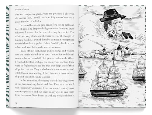 Gulliver Travels : Illustrated Abridged Children Classics English Novel with Review Questions (Hardcover)