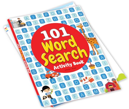 101 Word Search Activity Book: Large Grid Word Search Puzzles for Kids With Attractive Illustrations I Ages 3-6 I Vocabulary building I Learn new Words I Motor Skills improvement I 4 Hours of fun (Hardcover)