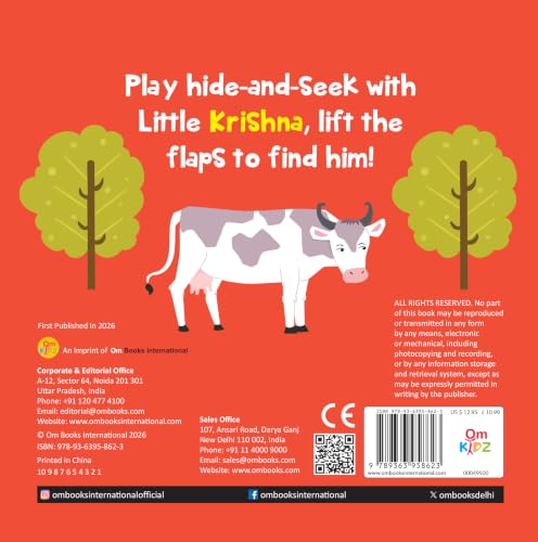 Where's Little Krishna | Lift-the-Flap Felt Book for Toddlers | Interactive Peekaboo Board Book | Early Learning Hindu Mythology Book for Ages 1–5 (Where's My) (Board book)