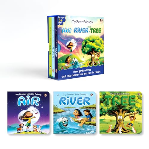 My Best Friends: Air, River and Tree | Early Learning Board Book Set for Kids Nature & Environment Books on Air, Tree and River | Colourful Illustration | Toddlers & Preschoolers | Age 3+ (Board book)