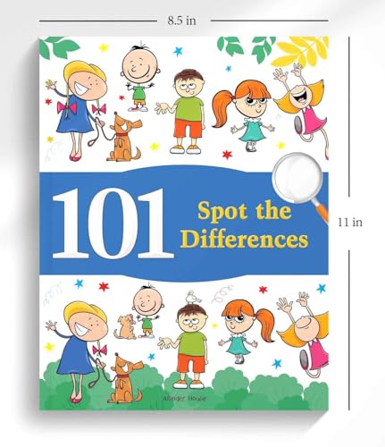 101 Spot the Differences: Fun Activity Book for Children | Improve Observation & Concentration | Ages 5–9 | 3+ Hours of Engaging Puzzles (Paperback)