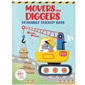 Movers and Diggers Reusable Sticker Book For Children (Paperback)