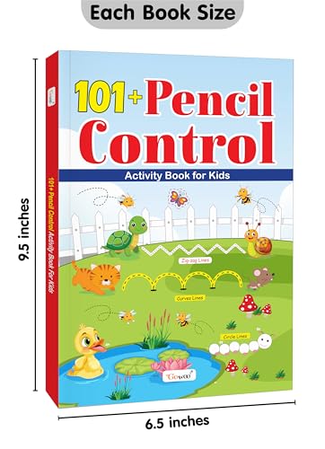 101+ Pencil Control and Spot the Hidden Objects Activity Book for Kids : Kid’s Learning Book with Activities, Fun Book, Preschool Learning Games, Activities for Toddlers | Combo of 2 (Paperback)
