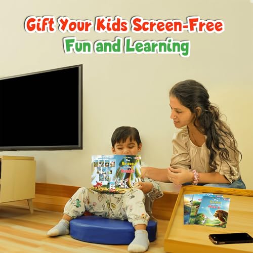 Set of 10 Moral Story Books for Kids, Short Illustrated Bedtime Stories with 3D Animated Images, Read-Aloud Story Books for 3-6 Years (Paperback)