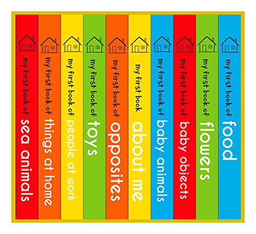 My First Library Pack 2: Boxset of 10 Board Books for Kids (Pack 2) | Includes Baby Objects, Baby Animals, Opposites, People at Work, Flowers, Food, Sea Animals, Things at Home, About Me & Toys | Earl (Board book)