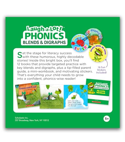 Laugh-A-Lot Phonics: Blends & Digraphs (Parent Pack): 12 Engaging Books That Teach Key Decoding Skills to Help New Readers Soar (Paperback)