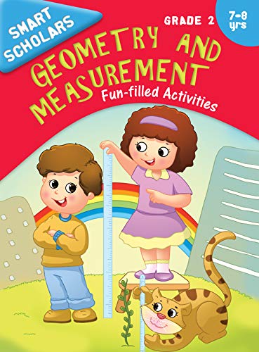 Geometry: Grade 2 Fun-Filled Activity Book for Kids | Smart Scholars | Basic Geometric Concepts | Shape 3D Recognition | Tangible | Visual Learning ; 7+ Ages (Paperback)