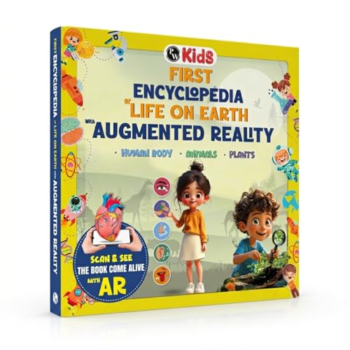 First Encyclopedia Life on Earth with AR (Augmented Reality) - Human Body, Animals & Plants For Kids, Early Learning Activity Book, Encyclopedia For Kids (Paperback)