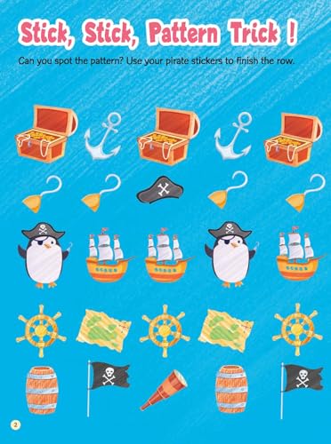Pirate's Treasure: Stickers and Fun Hunts (Paperback)