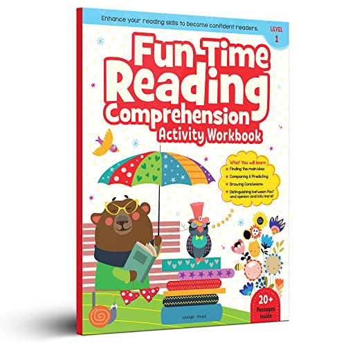 Fun Time Reading Comprehension Workbook: Level 1 | Activity Book for Kids | Ages 6–8 | Build Reading Skills with Engaging Exercises (Paperback)