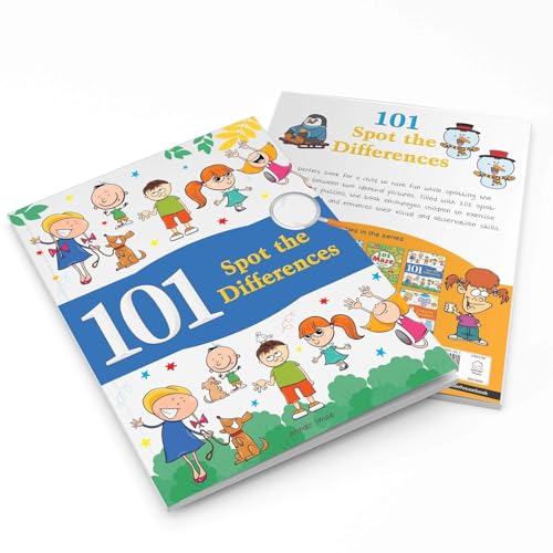 101 Spot the Differences: Fun Activity Book for Children | Improve Observation & Concentration | Ages 5–9 | 3+ Hours of Engaging Puzzles (Paperback)