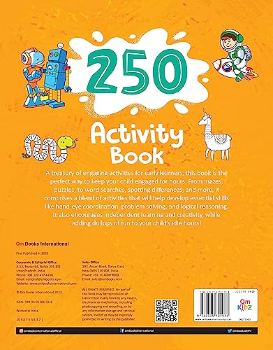 250 Activity Book for Kids: Brain Activity Book for Children | Learning Adventures Colour, Shapes & Match, Trace the Patterns & Lines, Word Search, ... Brain Activity Book for Children Level Three (Paperback)