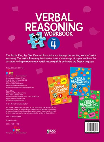 Activity Book : Verbal Reasoning Activity Workbook Grade 4 (Paperback)
