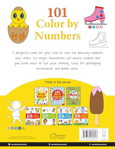 101 Color by Numbers: Fun Activity Book for Children | Learn Number Recognition & Color Matching | Ages 4–7 | Hours of Creative Learning Fun (Hardcover)
