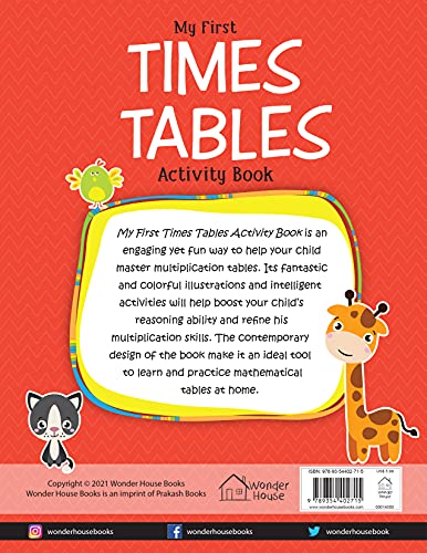 My First Times Tables Activity Book: Multiplication Made Easy | Ages 6–8 | Build Confidence in Basic Math | 2.5 Hours of Practice (Paperback)