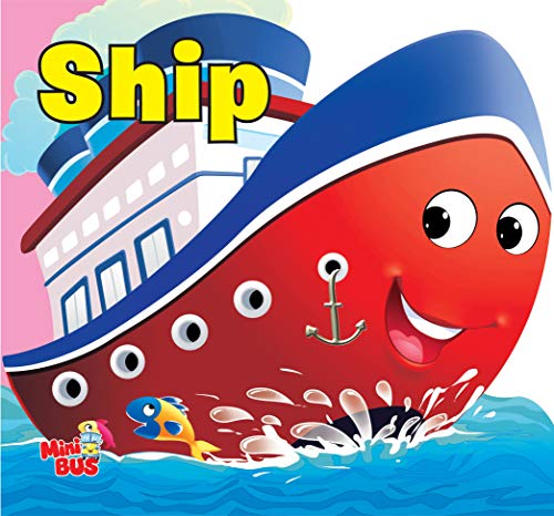 Board Books : Transport (Set of 6 Books) (CAR, BUS, FIRE ENGINE, AIRPLANE, SHIP, TRAIN) (Cutout Board Books) (Product Bundle)