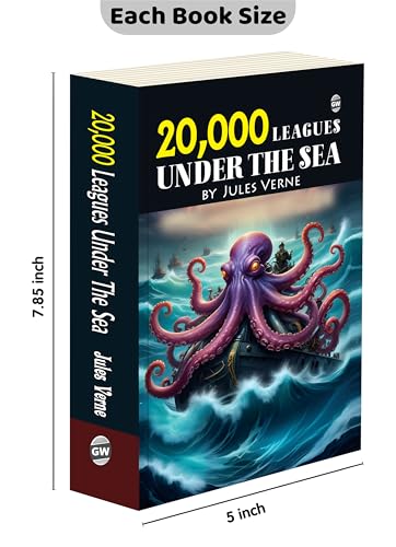 20,000 Leagues Under the Sea (Paperback) :- Jules Verne classic, science fiction adventure, underwater exploration novel, Captain Nemo story, timeless literature classic (Paperback)