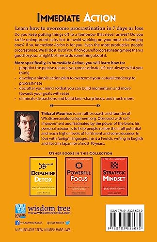 Immediate Action: A 7-Day Plan to Overcome Procrastination and Regain Your Motivation (Paperback)