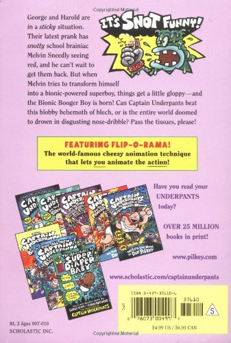 CAPTAIN UNDERPANTS #06: THE BIG BAD BATTLE OF THE BIONIC BOOGER BOY PART 1 & Captain Underpants and the Revolting Revenge of the Radioactive Robo - Boxers Dave Pilkey (Product Bundle)