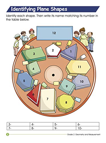 Geometry: Grade 2 Fun-Filled Activity Book for Kids | Smart Scholars | Basic Geometric Concepts | Shape 3D Recognition | Tangible | Visual Learning ; 7+ Ages (Paperback)