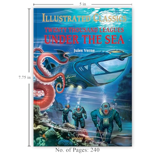 Twenty Thousand Leagues Under The Sea: Illustrated Abridged Children Classics English Novel With Review Questions (Hardback) (Paperback)
